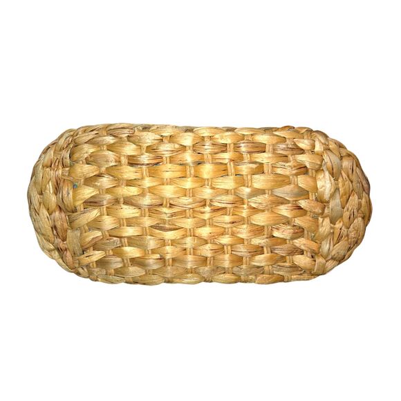 Natural Life Nantucket Large Flower Embroidered Straw Market Tote Bag 17"X12"X6" - Picture 5 of 11